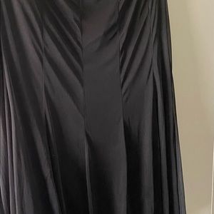 Never worn, black skirt with sheer overlay, 4X